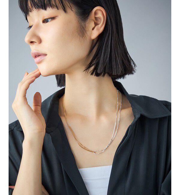 Jouete「[ツイニング] ネックレス コンビカラー」|ネックレス|