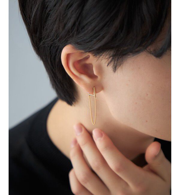 Jouete「[プッシュイヤリング] チェーン」|イヤリング|