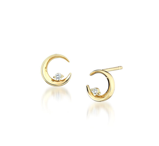 STAR JEWELRY「DIAMOND MOONLIGHT」|ピアス|イエローゴールド