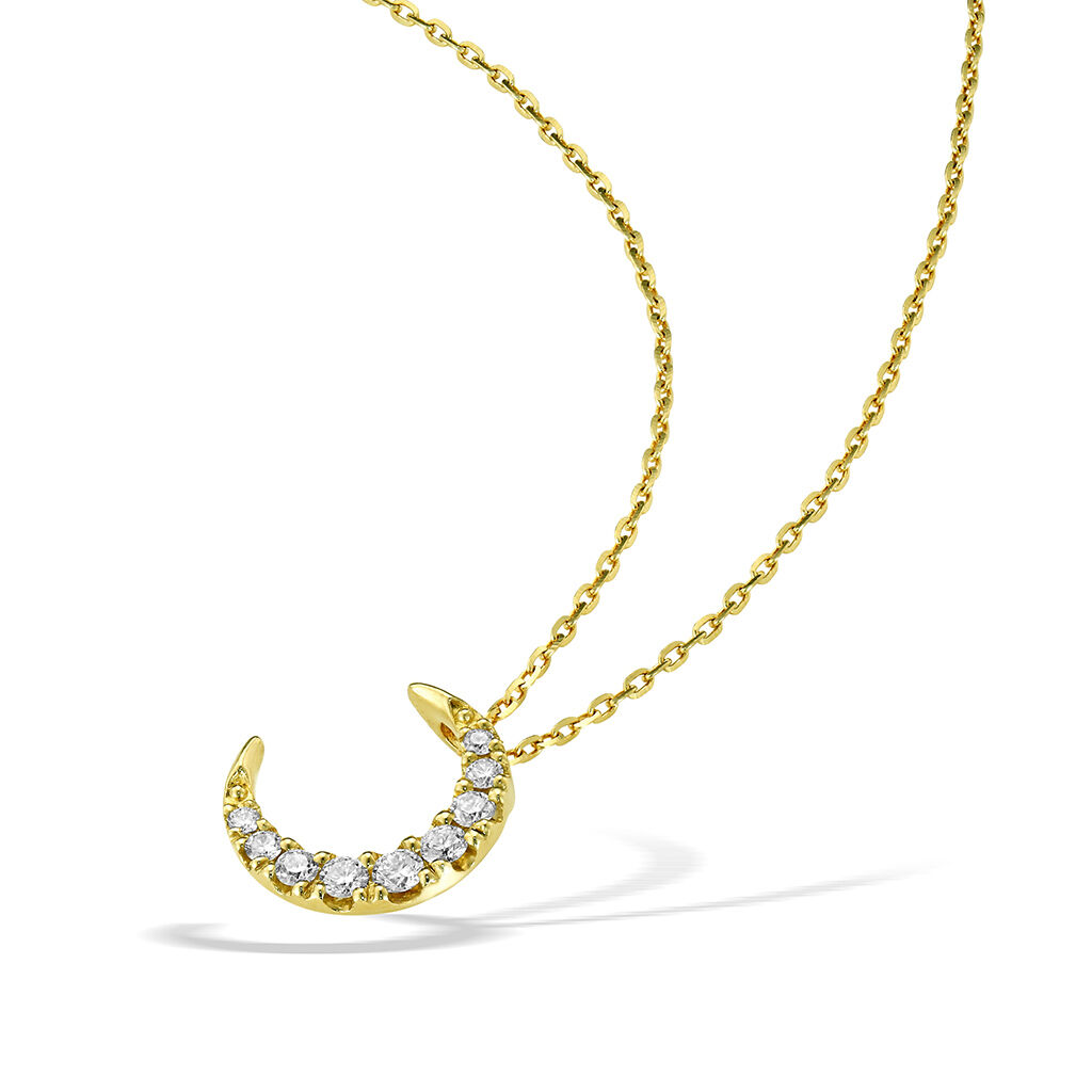 STAR JEWELRY「DIAMOND MOON NECKLACE」|ネックレス|