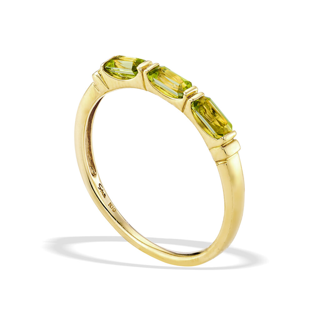 STAR JEWELRY「PERIDOT SQUARE RING」|リング|