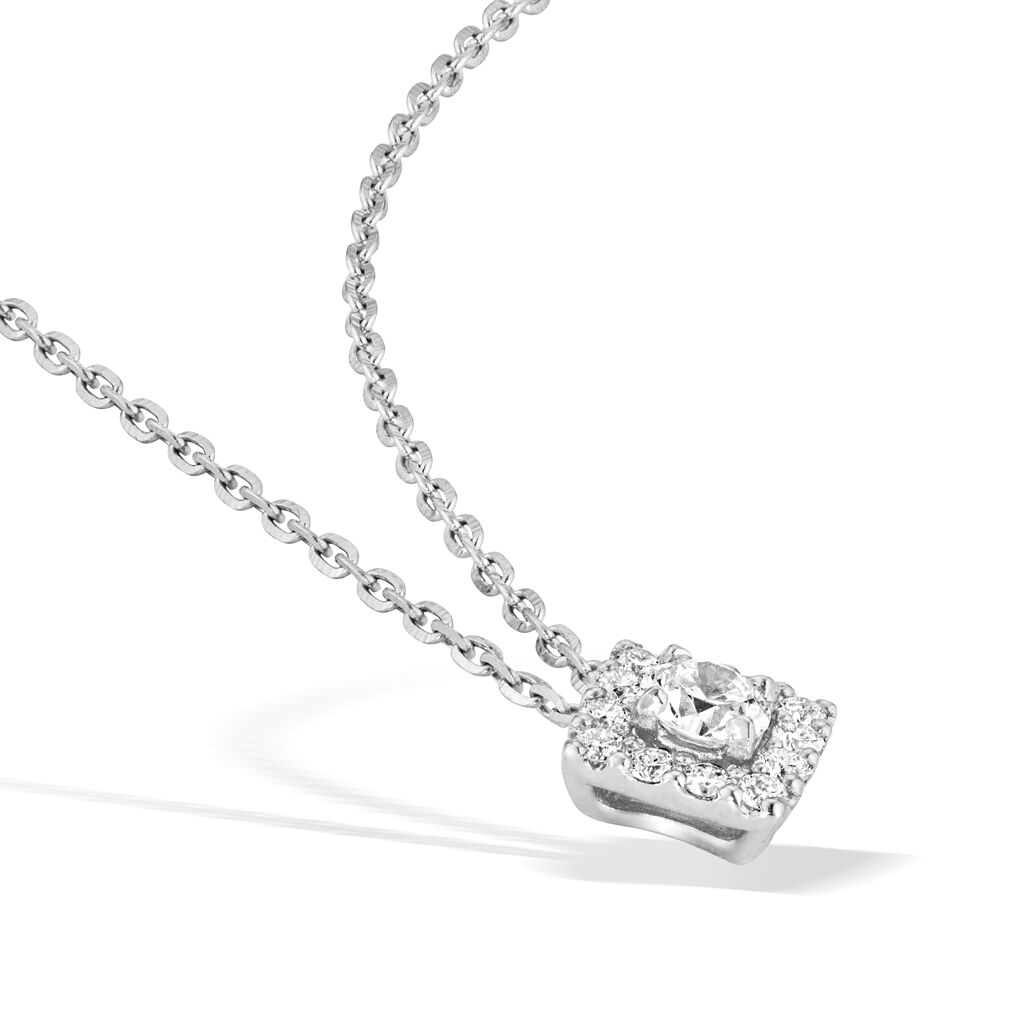 STAR JEWELRY「DIAMOND SQUARE HALO」|ネックレス|