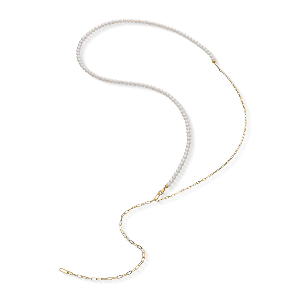 STAR JEWELRY「PEARL&CHAIN」|ネックレス|