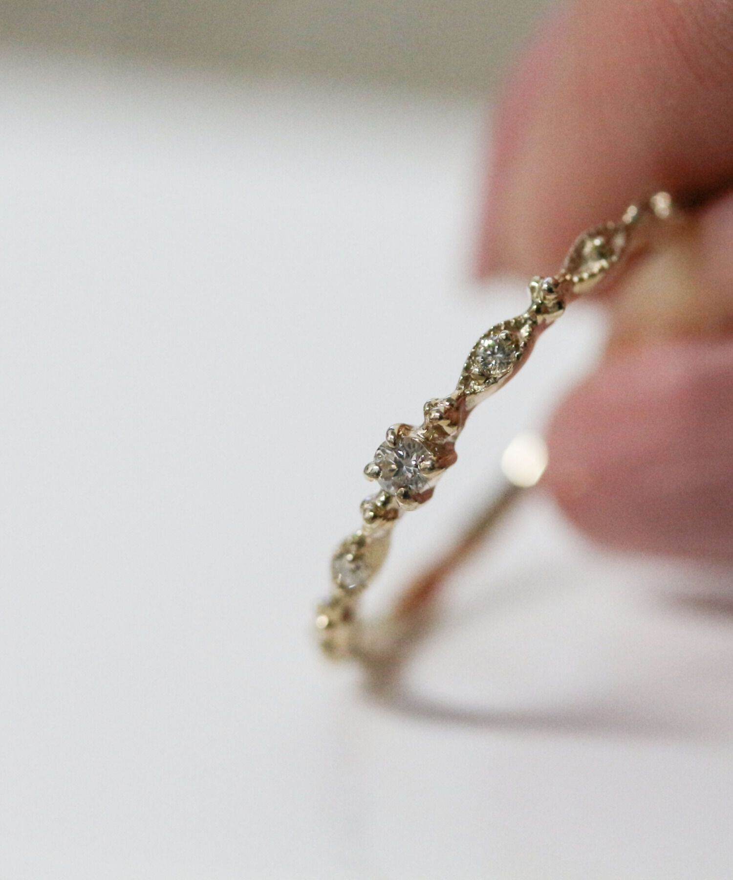  「ダイヤモンド ティアラ リング | K10YG」|リング|