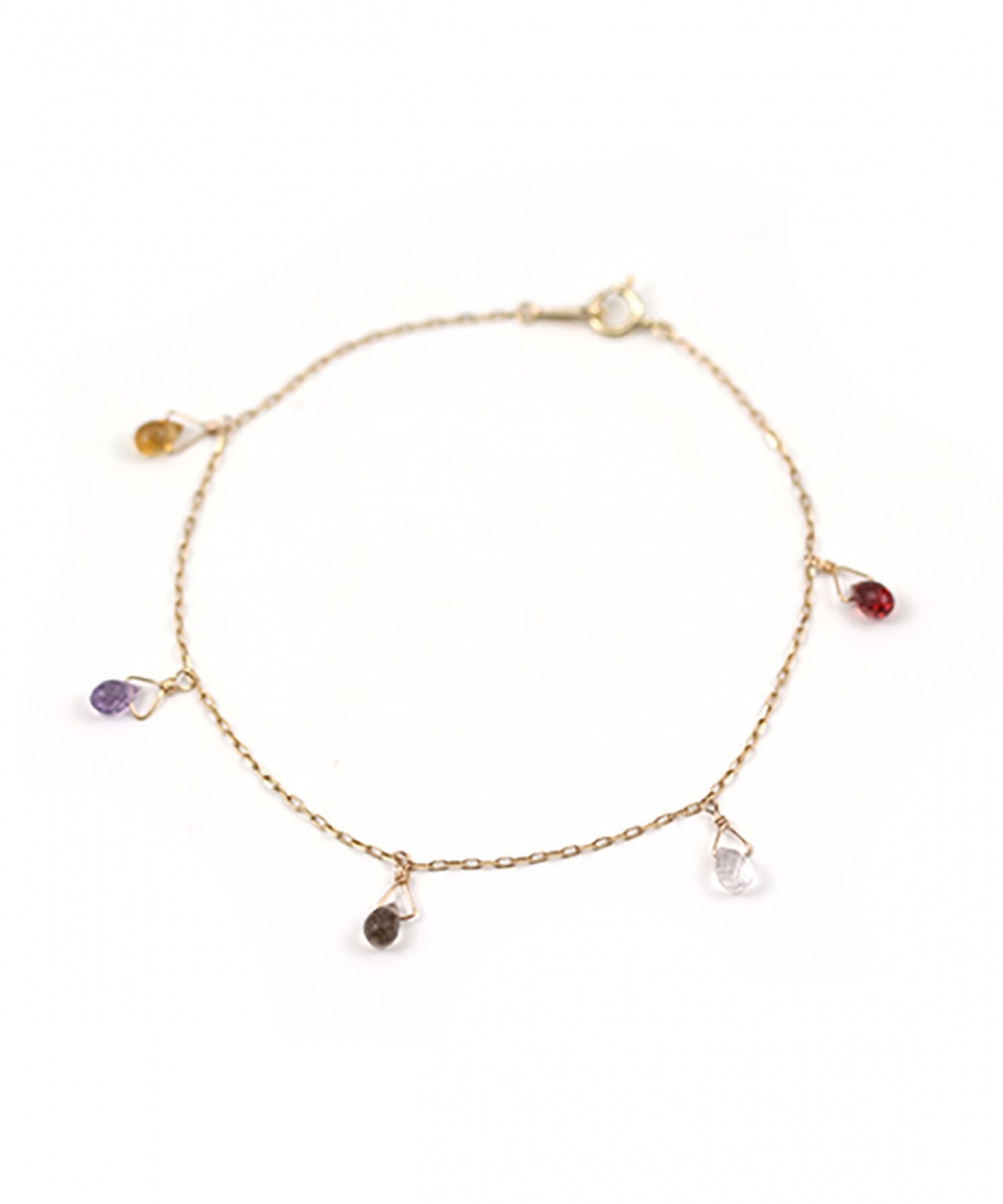  「マルチカラーストーン ブレスレット | K10YG」|ブレスレット・バングル|