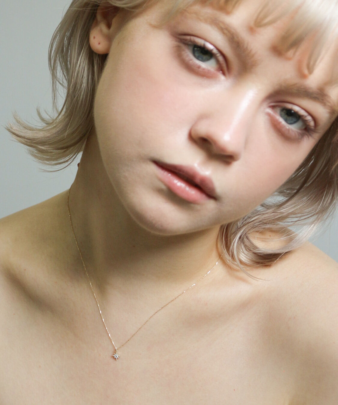  「ダイヤモンド スター ネックレス | K10YG」|ネックレス|