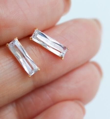  「キュービックジルコニア ピアス | K18」|ピアス|