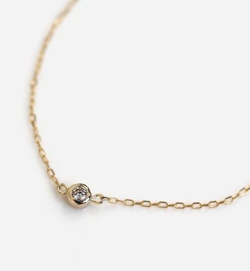  「ダイヤモンド 0.05ct ブレスレット | K10YG」|ブレスレット・バングル|