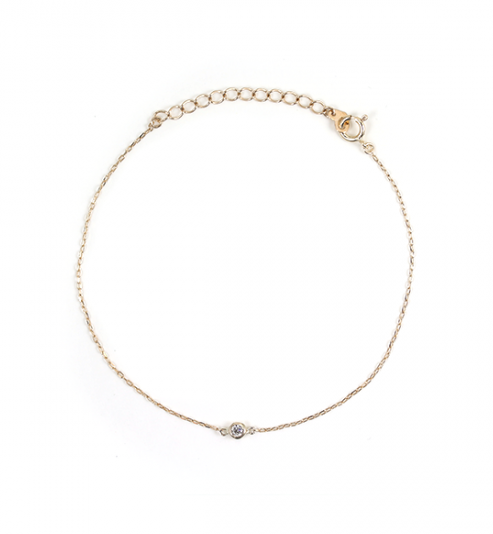  「ダイヤモンド 0.05ct ブレスレット | K10YG」|ブレスレット・バングル|