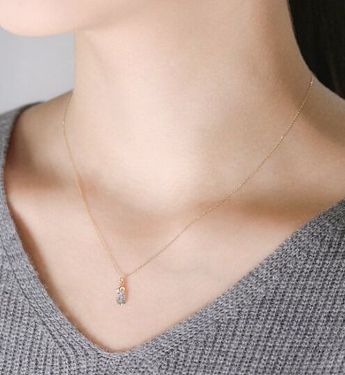  「カラーストーン ネックレス | K10YG 〈アクアマリン / ロイヤルブルームーンストーン〉」|ネックレス|