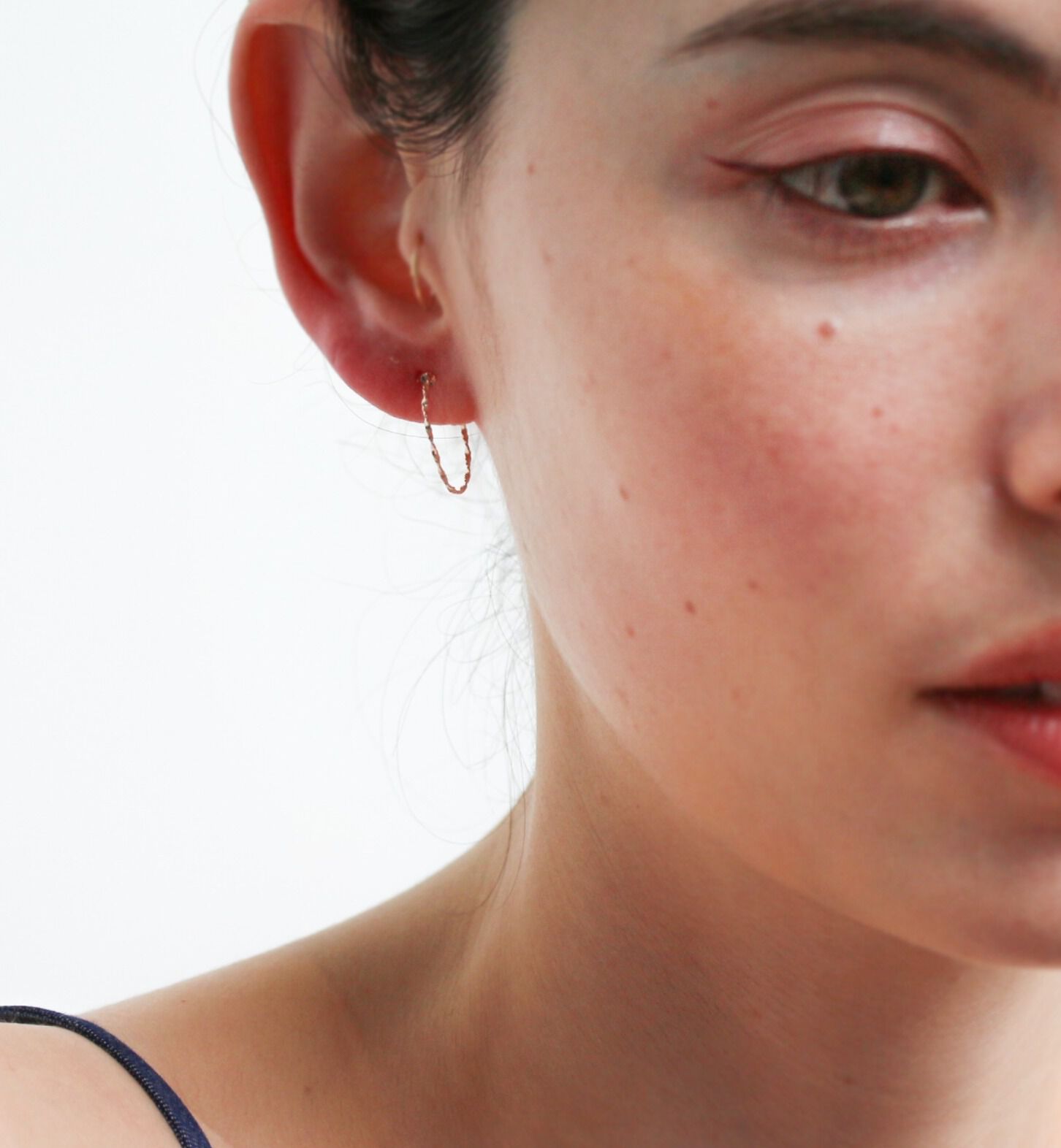  「ゴールド フープ イヤリング  | K10YG」|イヤリング|