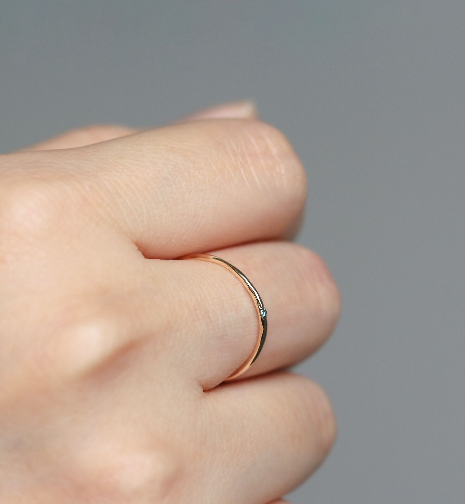  「ブルーダイヤモンド リング | K10YG」|リング|