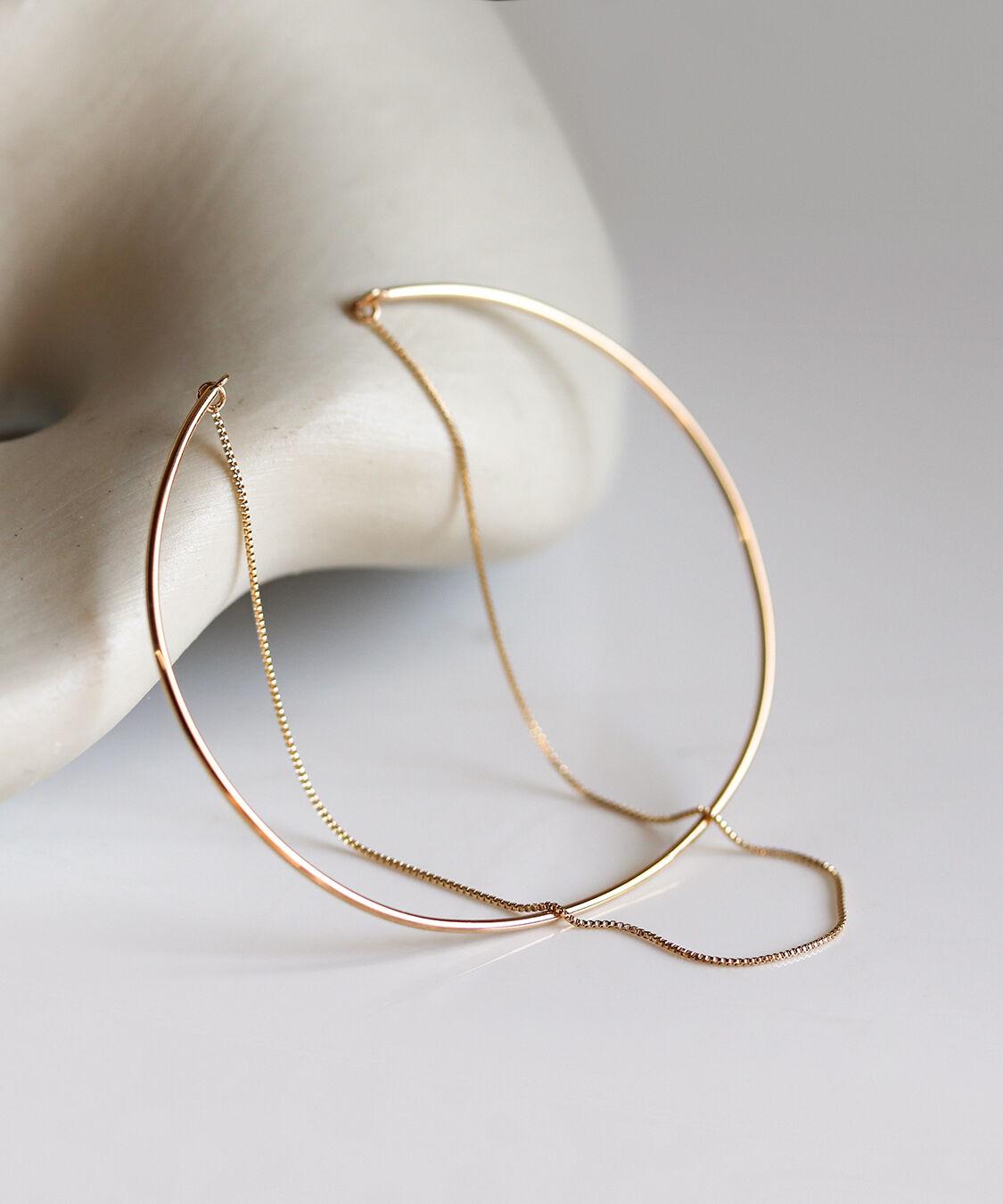  「ゴールド ベネチアンチェーン バングル | K10YG」|ブレスレット・バングル|K10 イエローゴールド