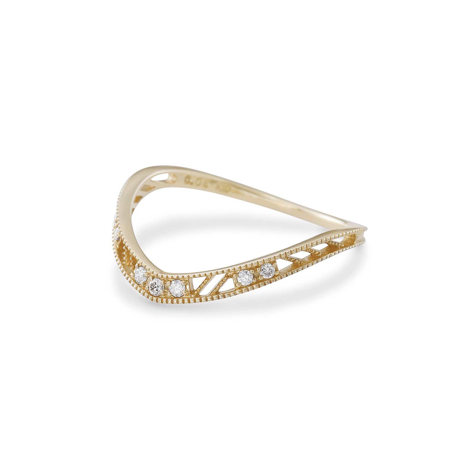 agete「K10リング」|リング|