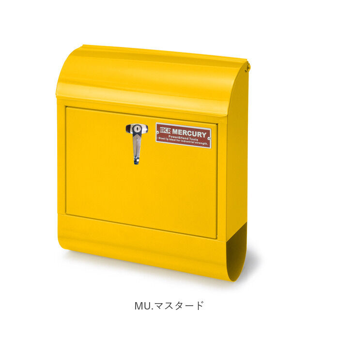 MERCURY「マーキュリー ポスト 通販 壁掛け おしゃれ 大型 郵便受け 郵便ポスト 鍵付き レトロ 郵便」|その他|