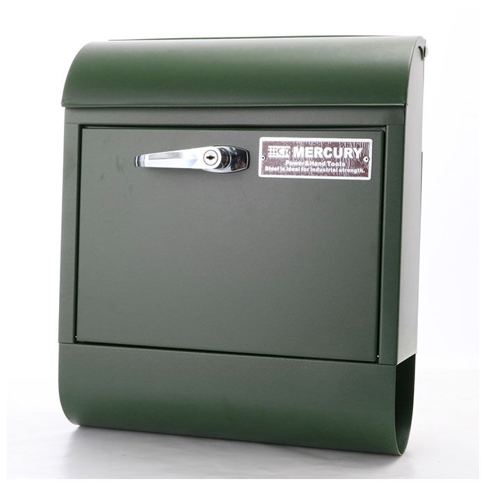 MERCURY「マーキュリー ポスト 通販 壁掛け おしゃれ 大型 郵便受け 郵便ポスト 鍵付き レトロ 郵便」|その他|