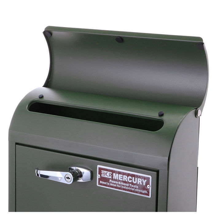 MERCURY「マーキュリー ポスト 通販 壁掛け おしゃれ 大型 郵便受け 郵便ポスト 鍵付き レトロ 郵便」|その他|