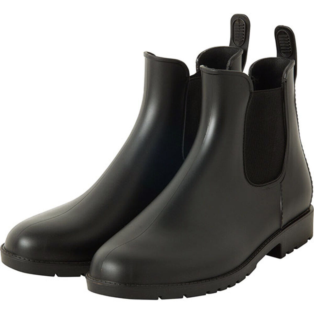 Wpc.「サイドゴア レインブーツ ショート レインシューズ レディース ブランド wpc ショートブーツ」|レインシューズ|ブラック1