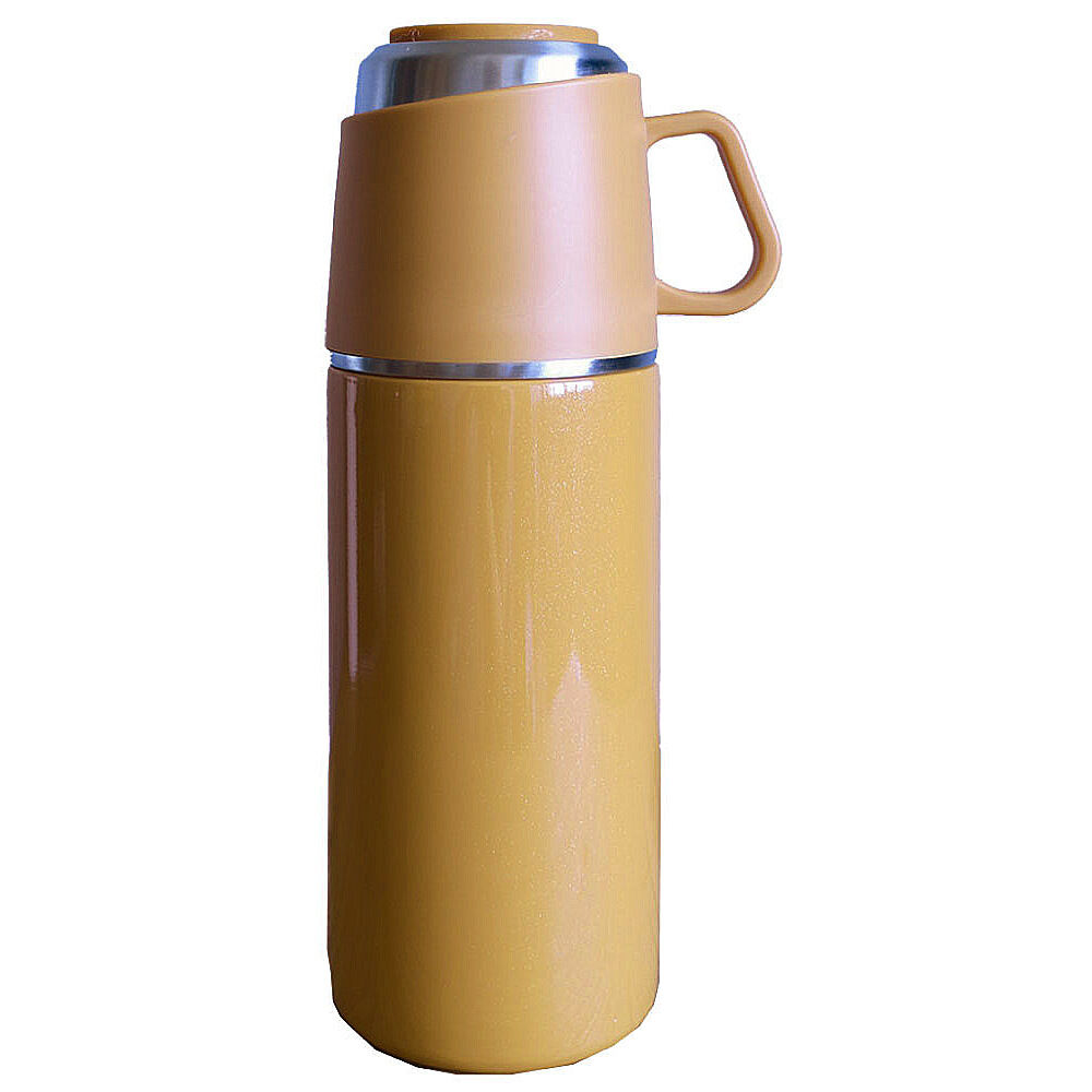 BACKYARD FAMILY「水筒 ワンタッチ かわいい 通販 保冷 保温 コップ付き 大人 350ml コップ付き水筒」|食器・キッチングッズ|イエロー1