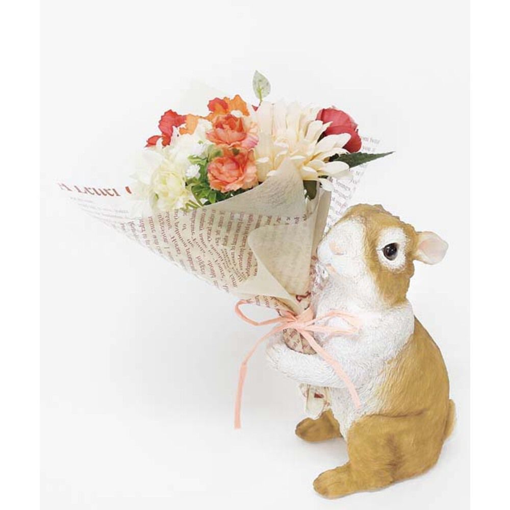 BACKYARD FAMILY「花 ギフト 通販 ブーケ 造花 ct触媒 エアクリーナー 抗菌 消臭 空気清浄 ミニョン」|その他|ブラウン1