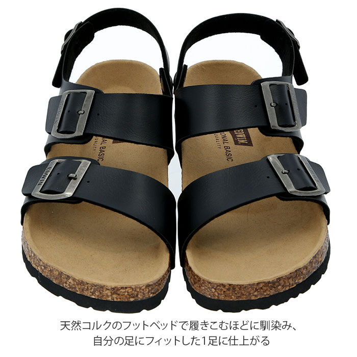BACKYARD FAMILY「サンダル メンズ ブランド 通販 おしゃれ コンフォートシューズ 履きやすい 黒 靴 カジュアル」|サンダル|