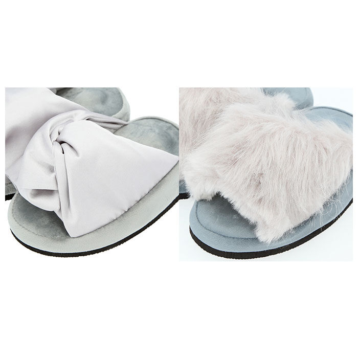 BACKYARD FAMILY「レディース スリッパ 通販 つま先立ち つま先 あたたかい サテンリボン トレーニング ファシノン」|ルームシューズ|