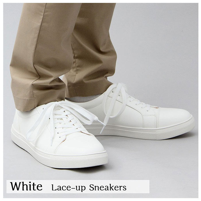 BACKYARD FAMILY「スニーカー メンズ 白 通販 黒 ホワイト ブラック ローカット レースアップ シンプル」|スニーカー|