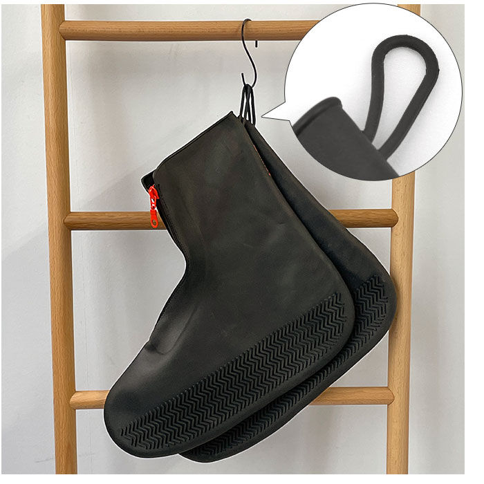 BACKYARD FAMILY「シューズカバー 防水 滑り止め 通販 シリコン ファスナー レインシューズ レインブーツ メンズ」|レインシューズ|