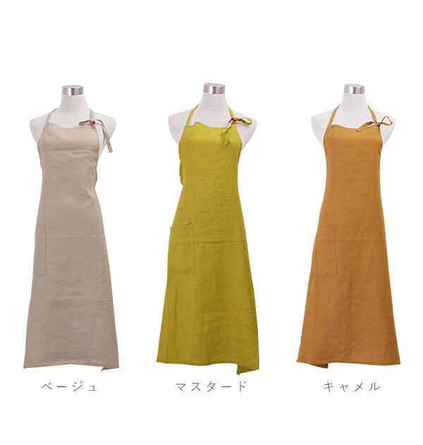 BACKYARD FAMILY「リネン エプロン 麻 リネンエプロン ワークエプロン 母の日 ギフト ビブエプロン 全8色」|食器・キッチングッズ|