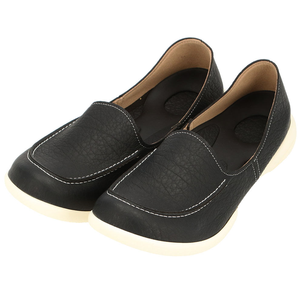 BACKYARD FAMILY「リゲッタ 靴 レディース 通販 ドライビングシューズ  ローファー コンフォートシューズ 運転」|スリッポン|ブラック2