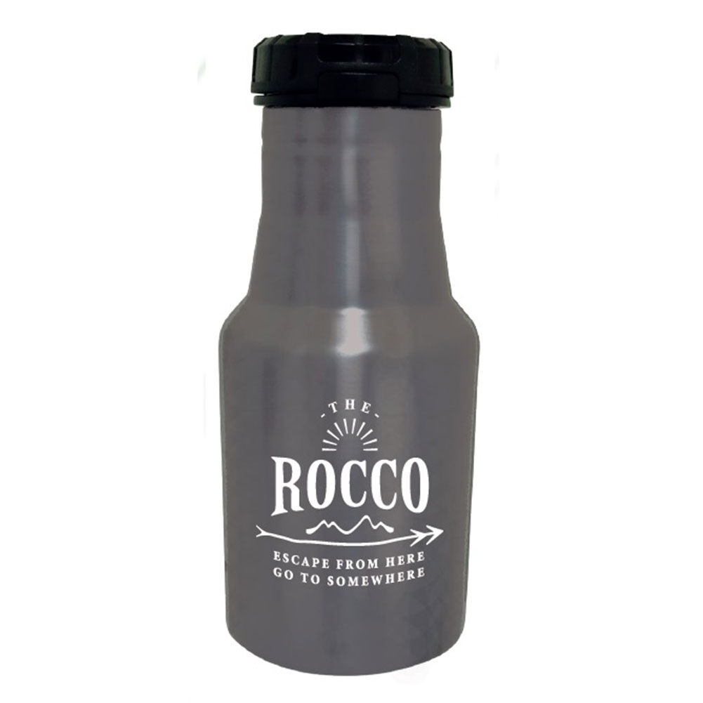 BACKYARD FAMILY「ステンレスボトル ROCCO ロッコ 通販 ワンタッチボトル 350ml 0.35l マイボトル」|食器・キッチングッズ|グレー1