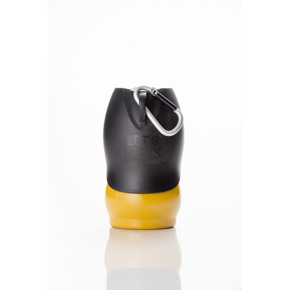 BACKYARD FAMILY「犬 散歩 給水ボトル 通販 ウォーターボトル 水 ボトル おしゃれ シンプル カラビナ 携帯」|その他|イエロー1