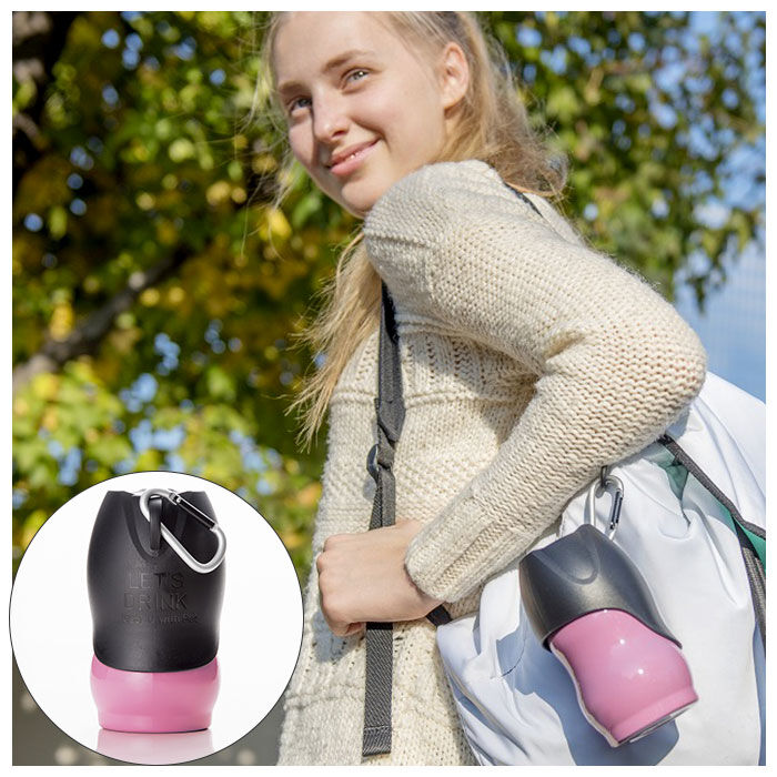 BACKYARD FAMILY「犬 散歩 給水ボトル 通販 ウォーターボトル 水 ボトル おしゃれ シンプル カラビナ 携帯」|その他|