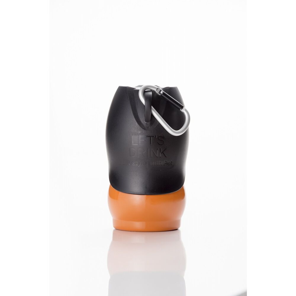 BACKYARD FAMILY「犬 散歩 給水ボトル 通販 ウォーターボトル 水 ボトル おしゃれ シンプル カラビナ 携帯」|その他|オレンジ1