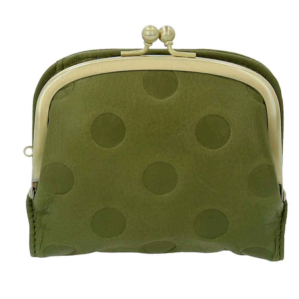 BACKYARD FAMILY「財布 レディース 二つ折 ブランド 通販 un signet アンシグネ がま口 二つ折り財布」|財布|グリーン1