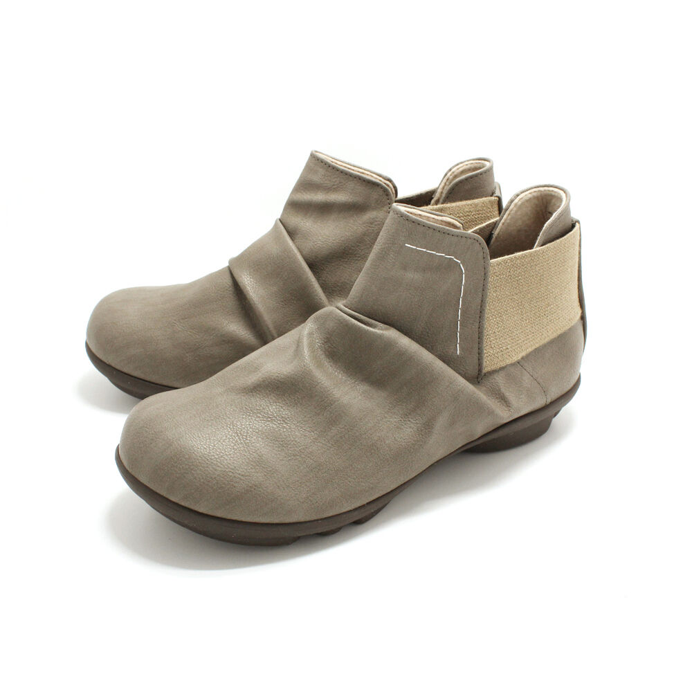 BACKYARD FAMILY「ショートブーツ レディース 歩きやすい 通販 靴 ブーツ 歩きやすい 2ball 幅広 ブランド」|ショートブーツ|グレー1