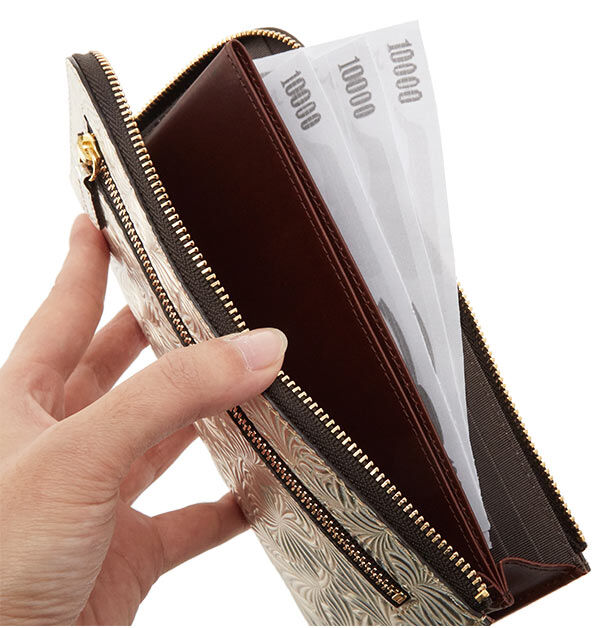 BACKYARD FAMILY「長財布 L字ファスナー Neutral Gray ニュートラルグレイ 通販 レディース 財布」|財布|