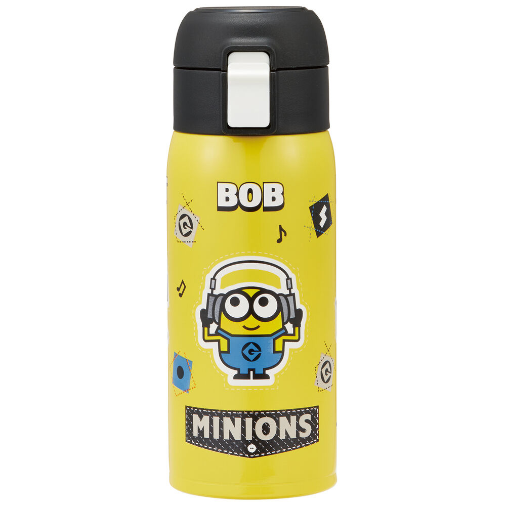 BACKYARD FAMILY「スケーター 水筒 キッズ ワンタッチ 350ml 通販 ステンレスボトル マグボトル 保冷 保温」|食器・キッチングッズ|イエロー1