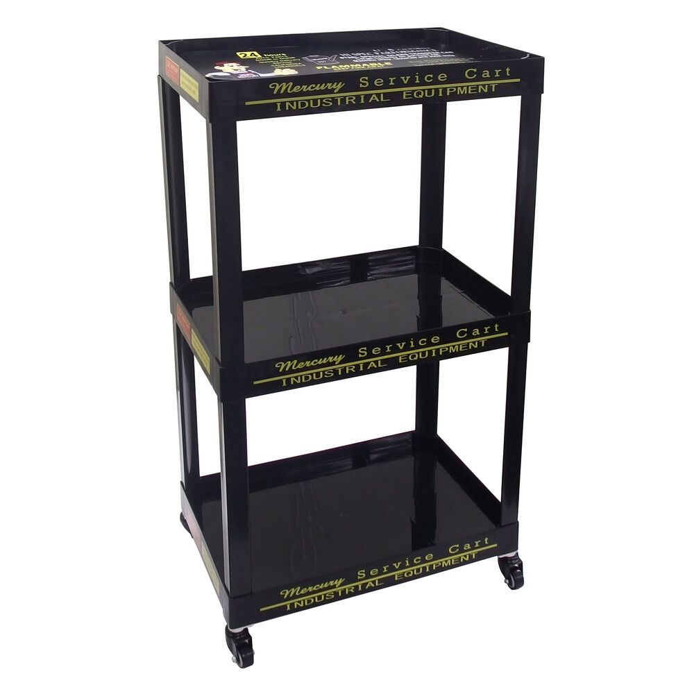 MERCURY「MERCURY マーキュリー トローリー 通販 ワゴン 三段 ワゴン車 キャスター付き」|その他|ブラック1