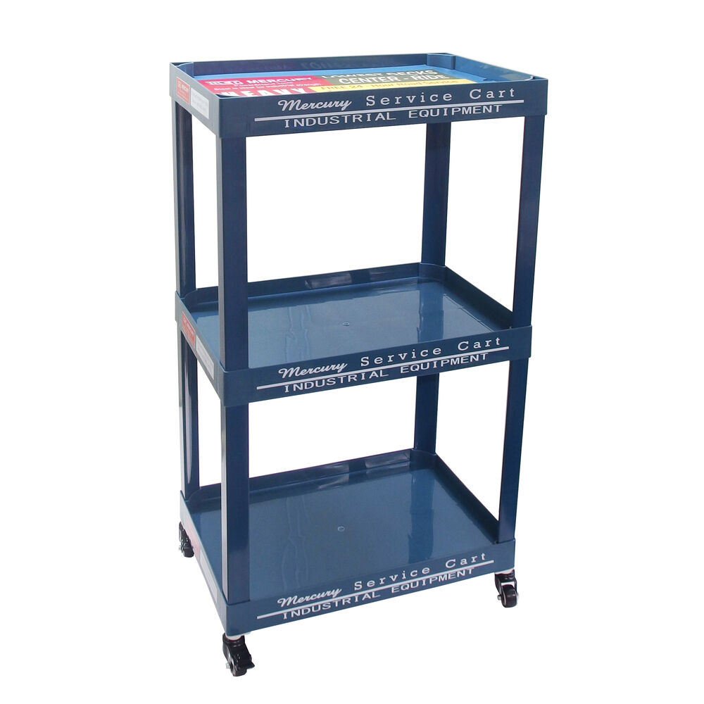 MERCURY「MERCURY マーキュリー トローリー 通販 ワゴン 三段 ワゴン車 キャスター付き」|その他|ブルー1