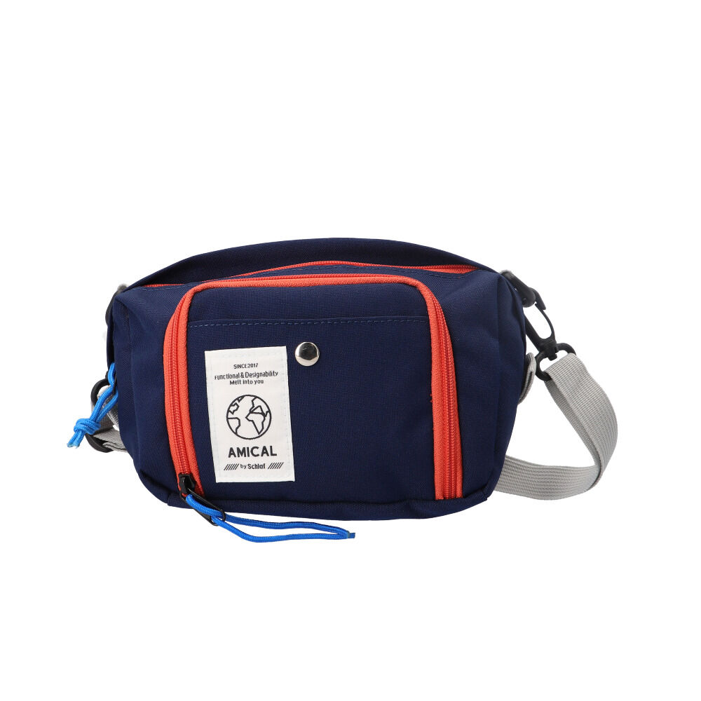 BACKYARD FAMILY「AMICAL アミカル ミニショルダーバッグ 通販 AMC1-002 蛇腹ポケット」|ショルダー・メッセンジャー|ブルー1
