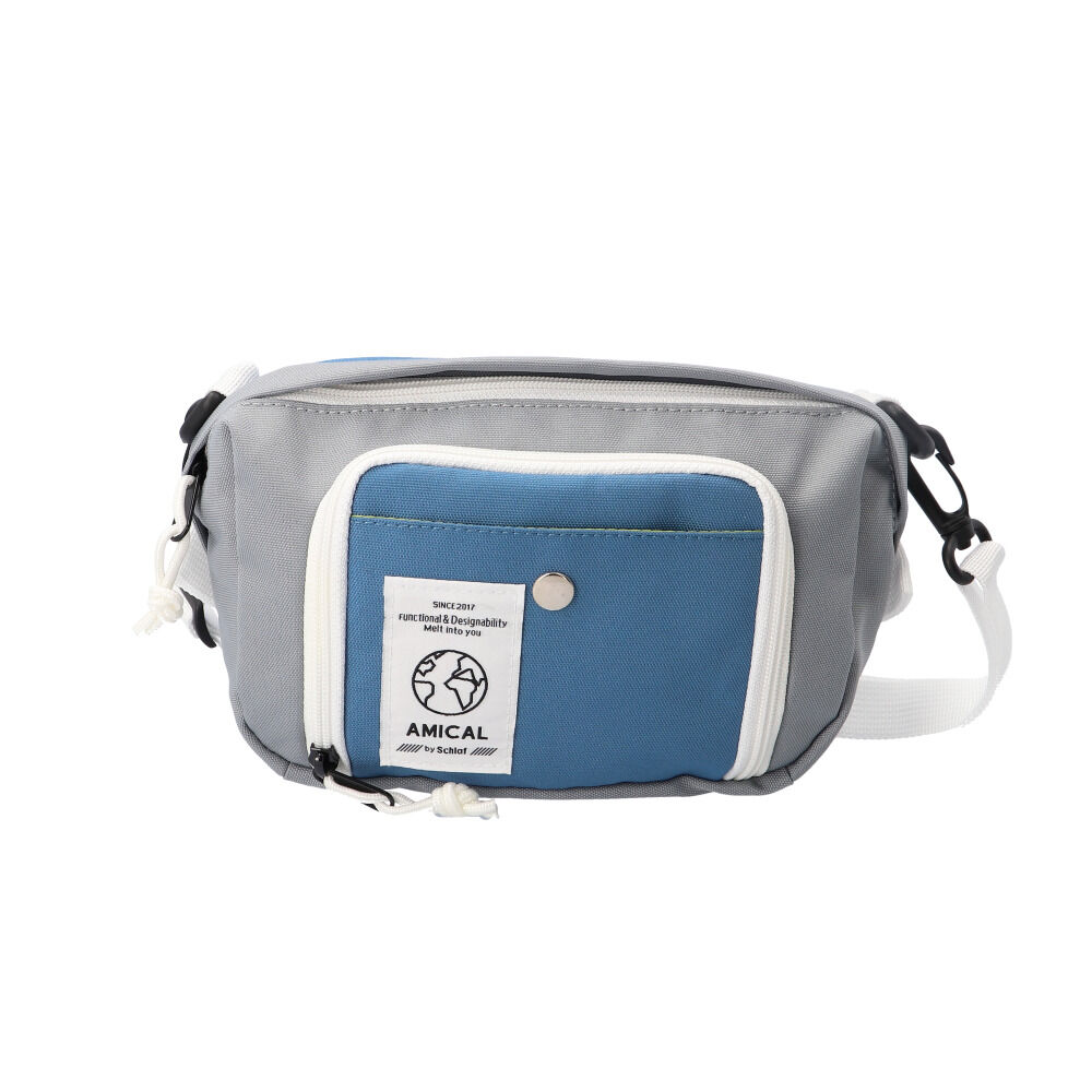 BACKYARD FAMILY「AMICAL アミカル ミニショルダーバッグ 通販 AMC1-002 蛇腹ポケット」|ショルダー・メッセンジャー|グレー2