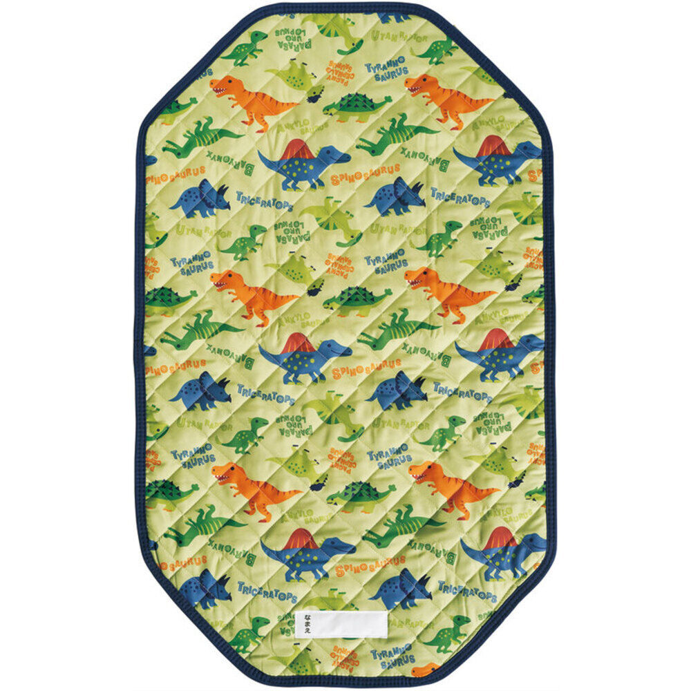 BACKYARD FAMILY「保育園 コットカバー 60x100cm 通販 お昼寝 ベッドカバー コット カバー キャラクター」|ブランケット|グリーン1