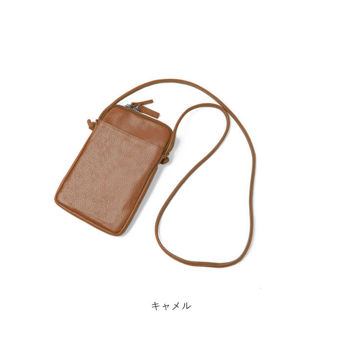 BACKYARD FAMILY「スマホショルダー 大人 かわいい 通販 Blanc Pomm スマホポシェット スマホポーチ 本革」|ショルダー・メッセンジャー|