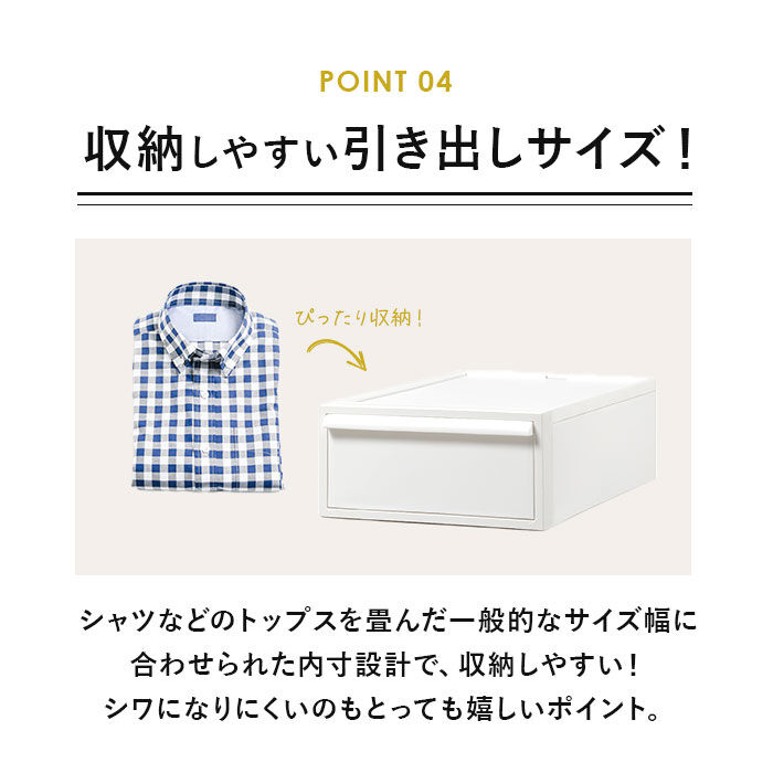 like-it「収納ケース 引き出し 通販 クローゼットシステム S 4個組 ライクイット like it 収納」|その他|