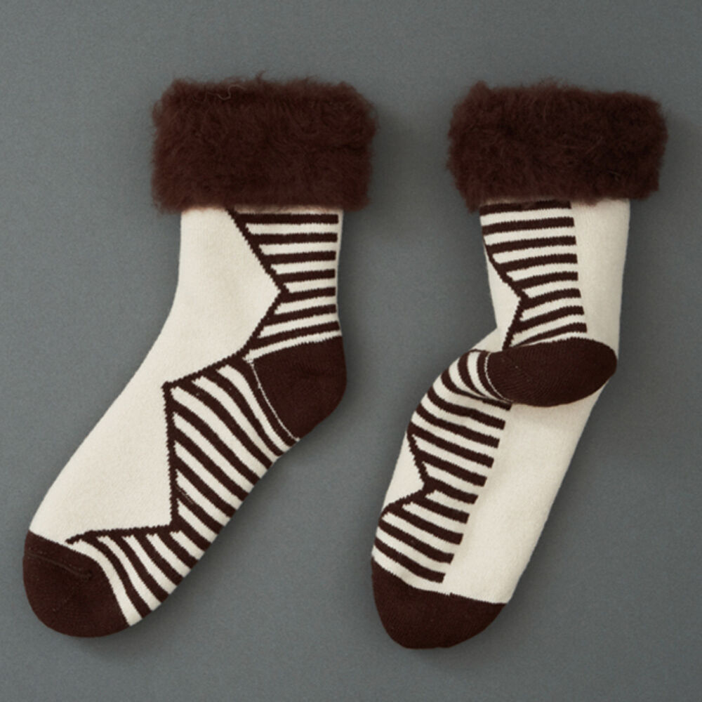 BACKYARD FAMILY「靴下 あったか レディース 通販 メンズ あったか靴下 ソックス もこもこソックス ルームソックス」|ソックス|ブラウン3