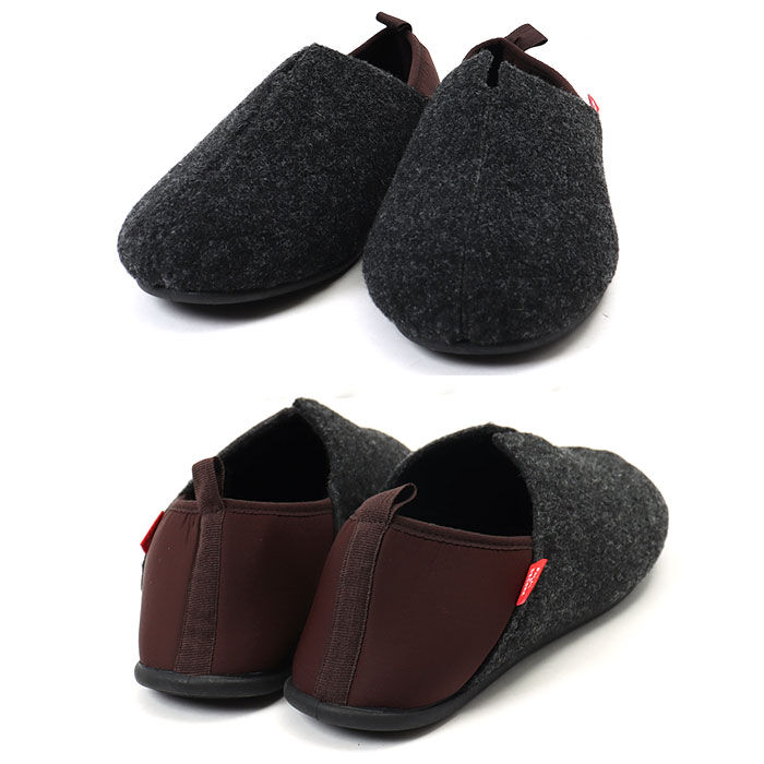 BACKYARD FAMILY「スリッポン 室内履き フェルト 通販 スリッパ ルームシューズ バブーシュ 室内ばき メンズ」|ルームシューズ|