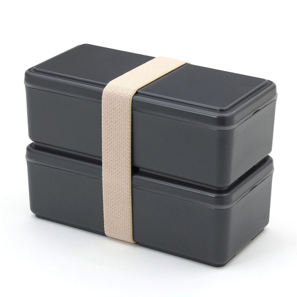BACKYARD FAMILY「弁当箱 2段 男の子 通販 お弁当箱 ランチボックス 二段 ２段 GEL-COOL ジェルクール」|食器・キッチングッズ|グレー1