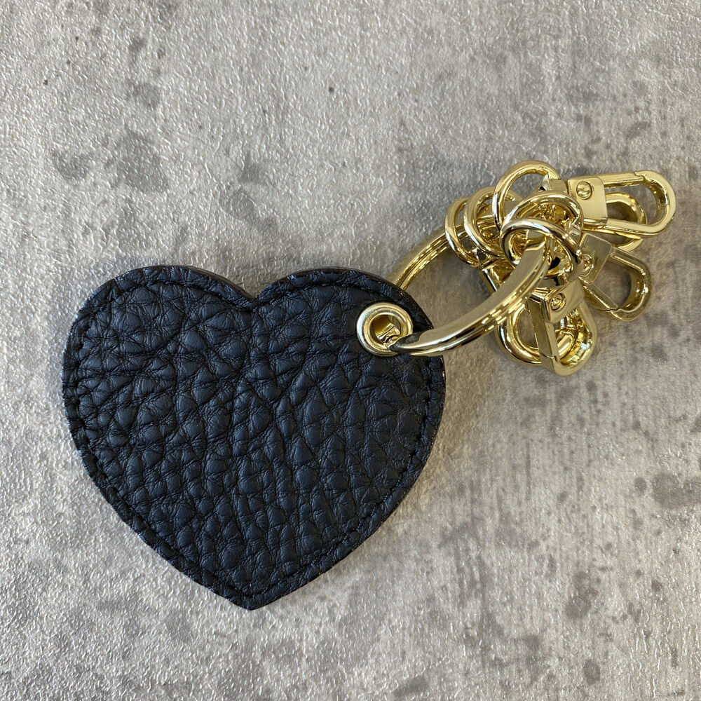 BACKYARD FAMILY「キーホルダー 本革 通販 キーリング キーチャーム レディース レザー 革 ペア おしゃれ」|チャーム・キーホルダー|ブラック1