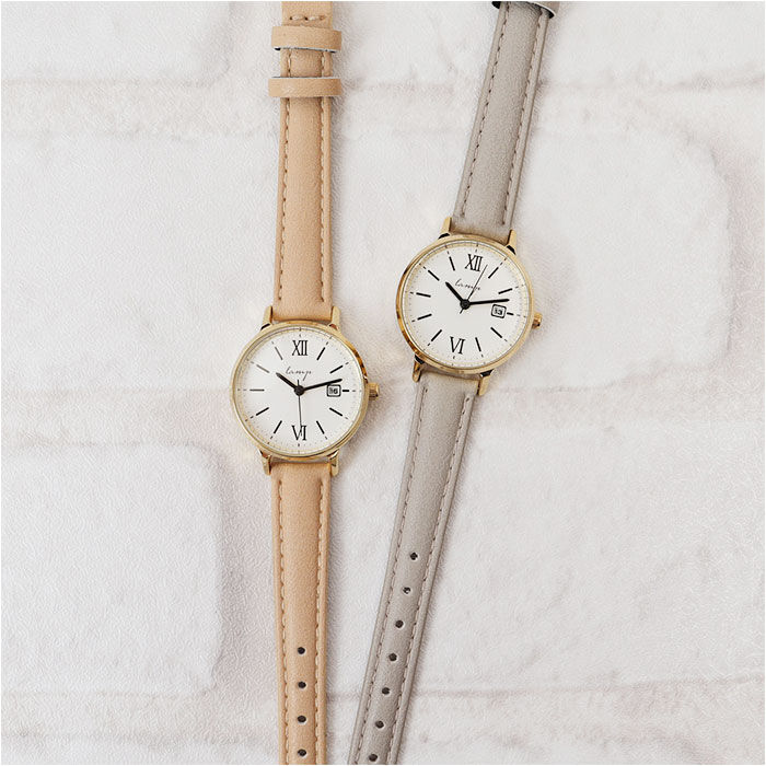 BACKYARD FAMILY「lamp ランプ 腕時計 革ベルト レディース 通販 ウォッチ 時計 カレンダー 見やすい ベルト」|腕時計|